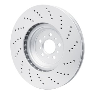 BMW M3 Brake Rotor (1) - Front Left - R1 Concepts - GeoSPEC Coated + Drilled - `21-`25